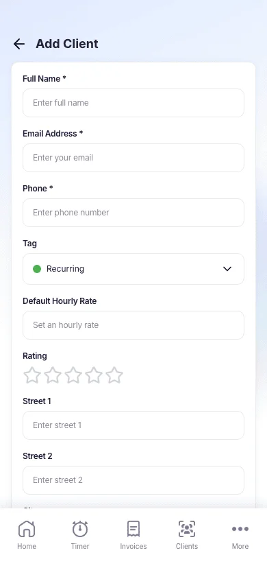 Custom rates and currencies for every client