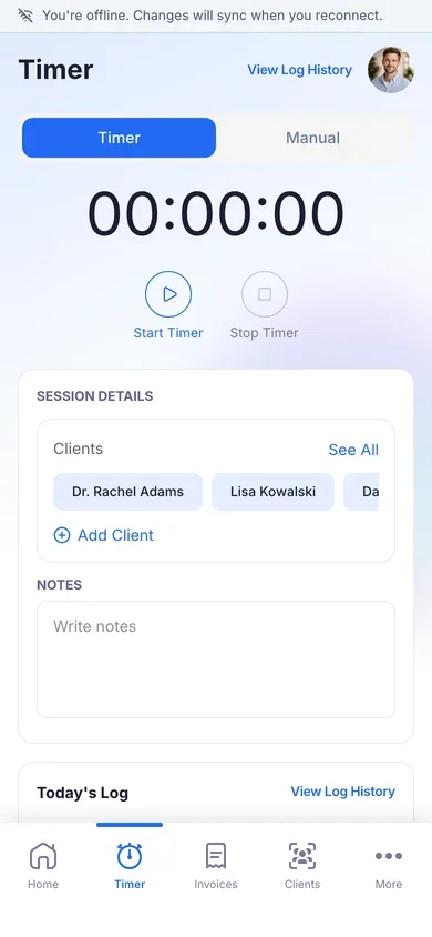 Keep working without a connection